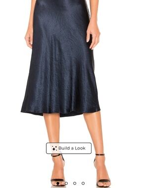 Vince Slip Skirt in Coastal Blue